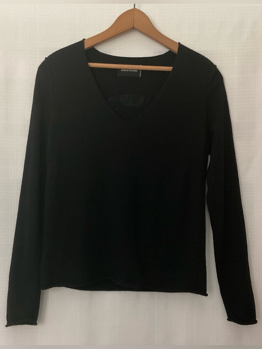🌱Zadig & Voltaire Black 100% Merino Wool Sweater